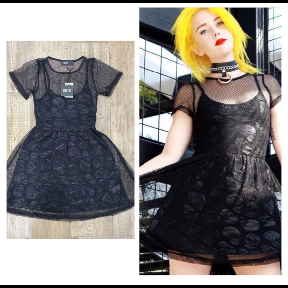 Iron Fist Skulls Club Mesh Dress - Picture 3 of 4
